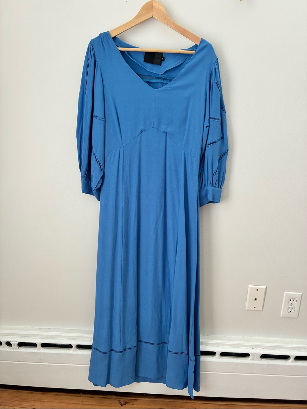 No. 6 Store Beatrice Dress Blue Rayon Crepe - Size 3